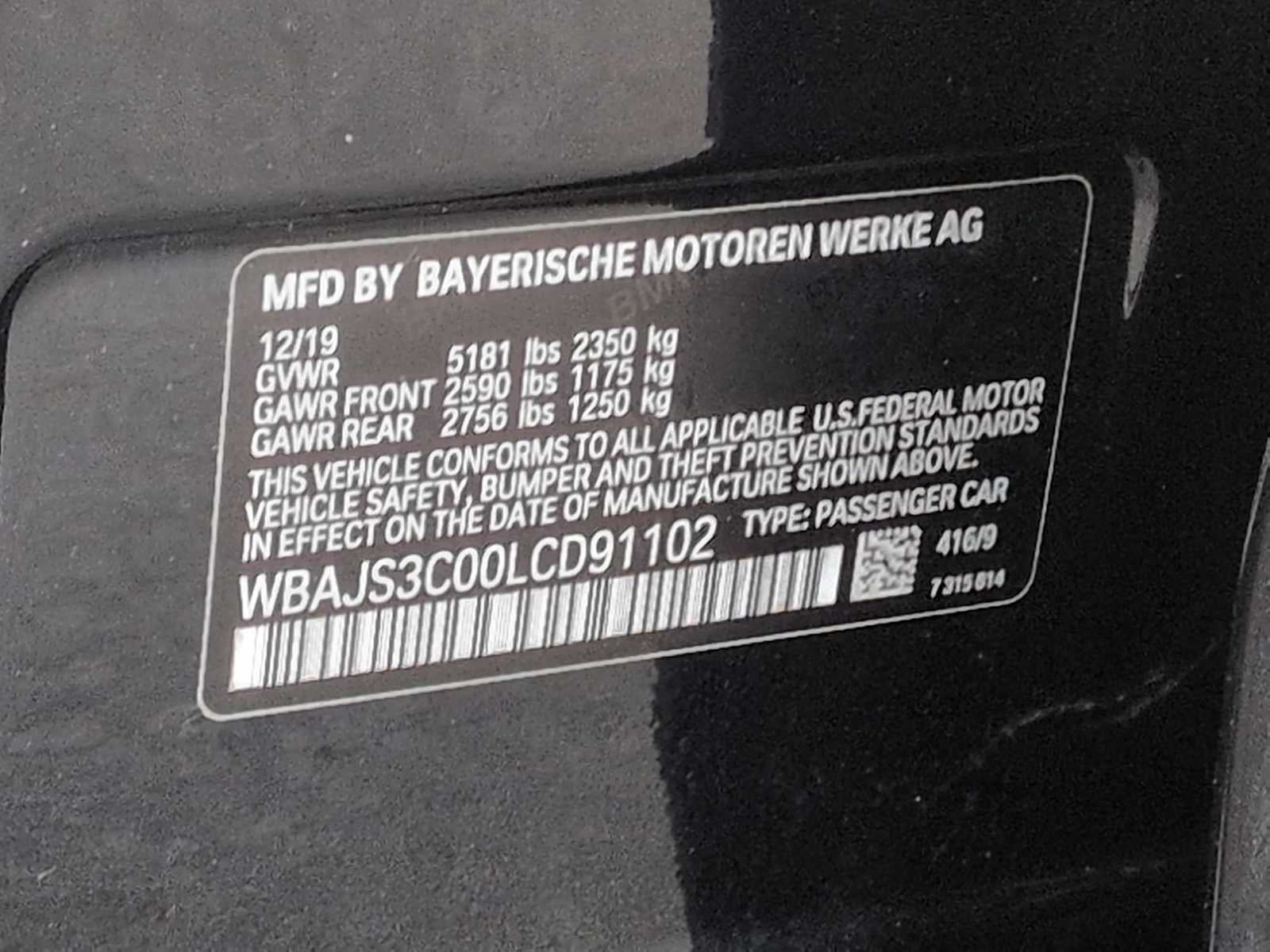 2020 BMW 540i xDrive 540i xDrive