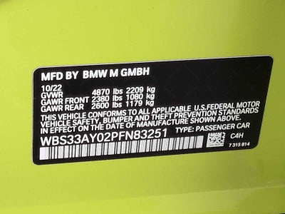 2023 BMW M3 Competition