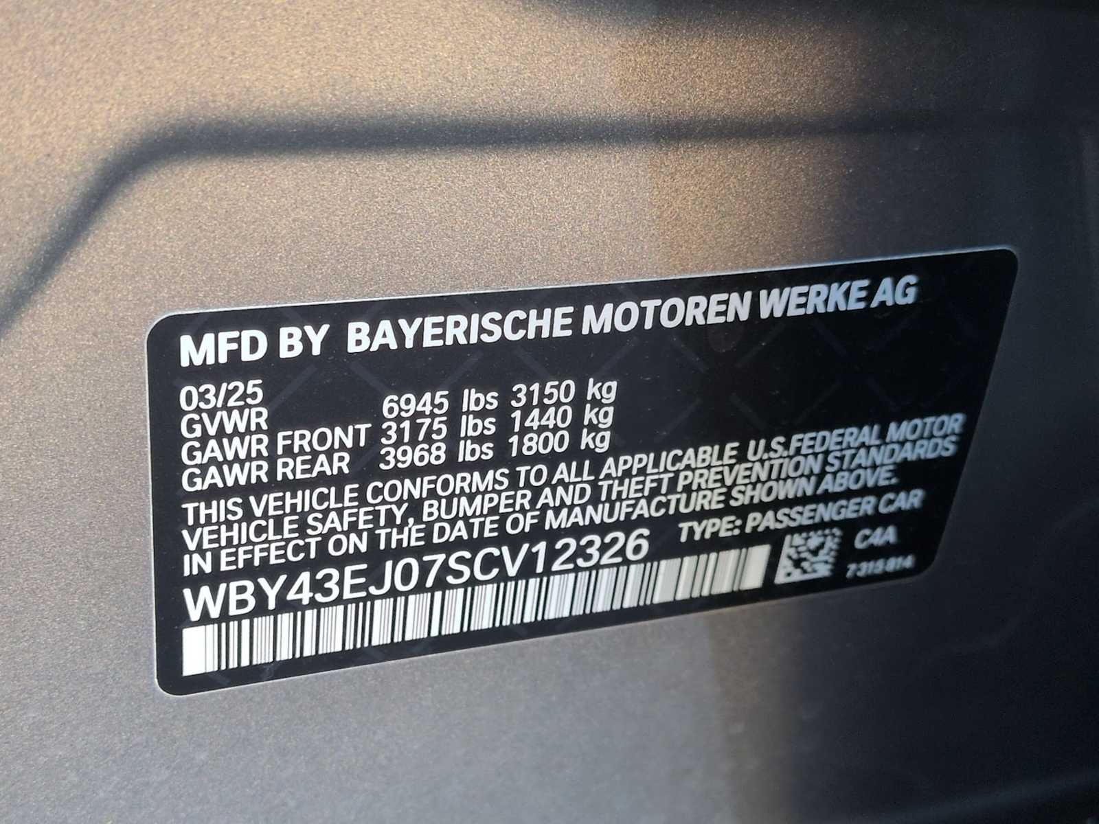 2025 BMW i7 eDrive50