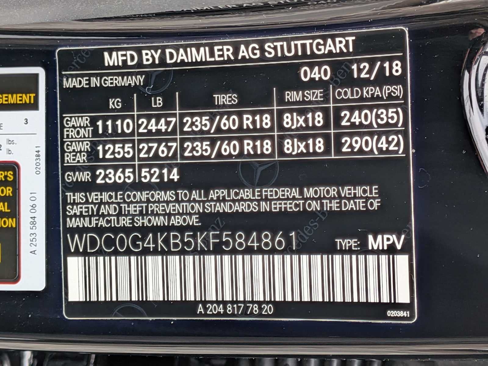 2019 Mercedes-Benz GLC 300 GLC 300