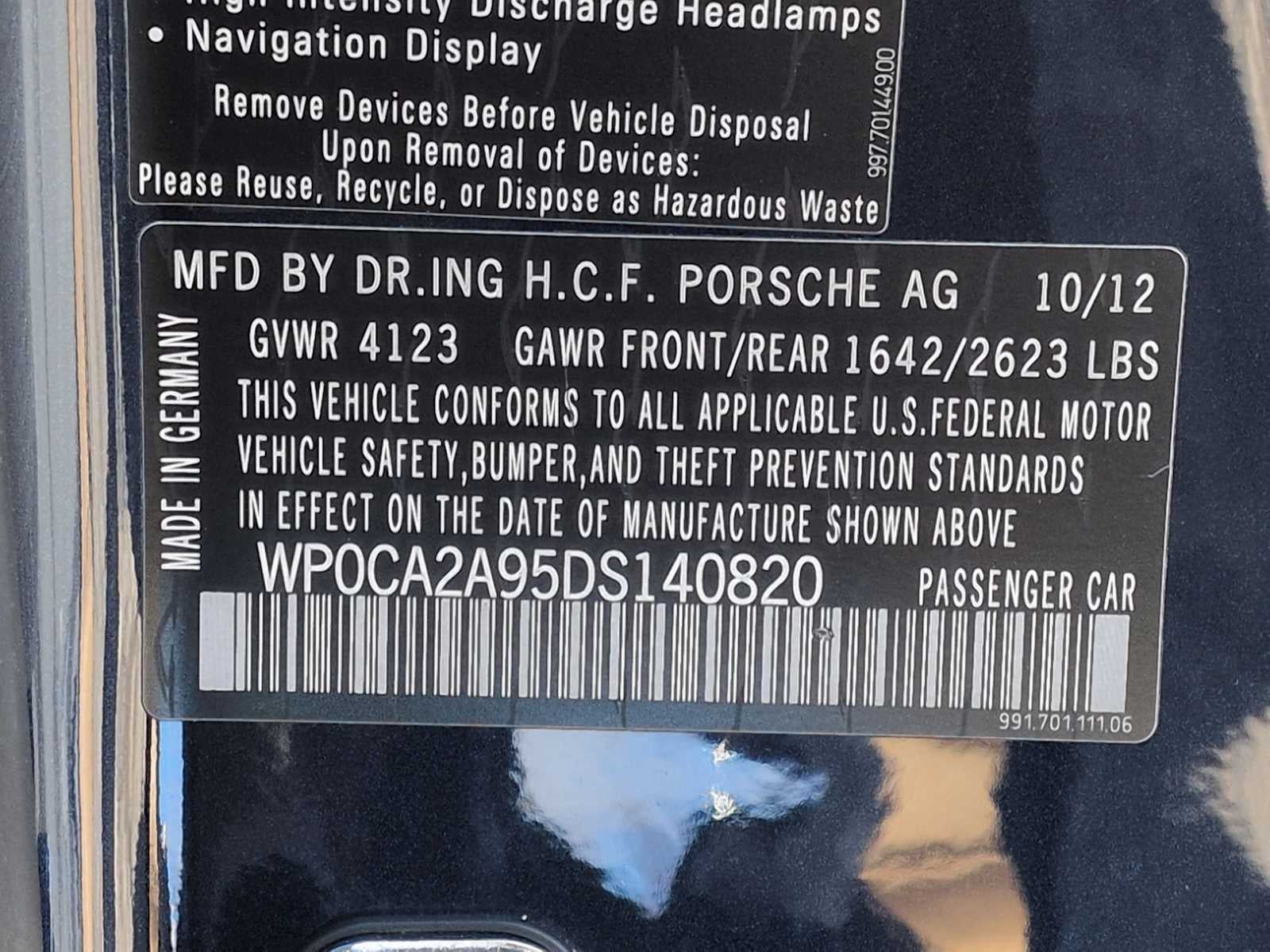 2013 Porsche 911 Carrera