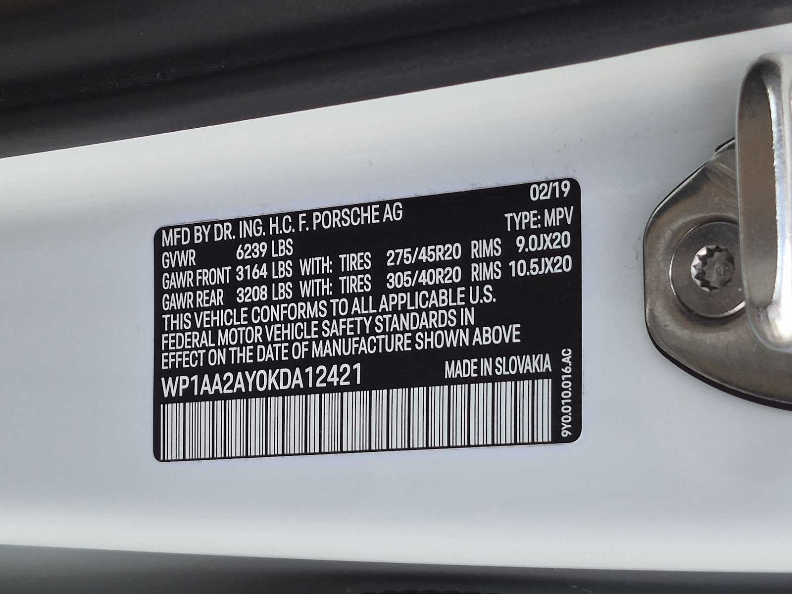 2019 Porsche Cayenne AWD