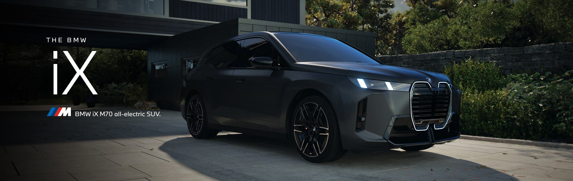 The BMW iX M70 parked. Click to learn more. | BMW of Sterling in Sterling VA