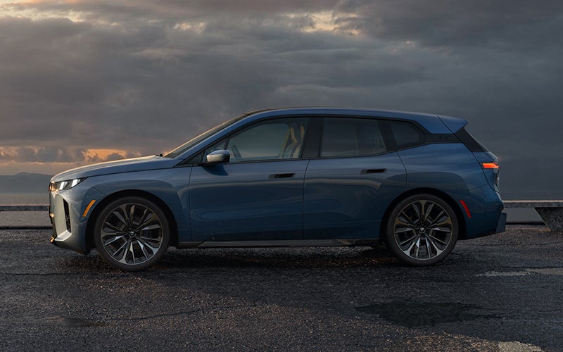 The BMW iX parked sideways shot. | BMW of Sterling in Sterling VA