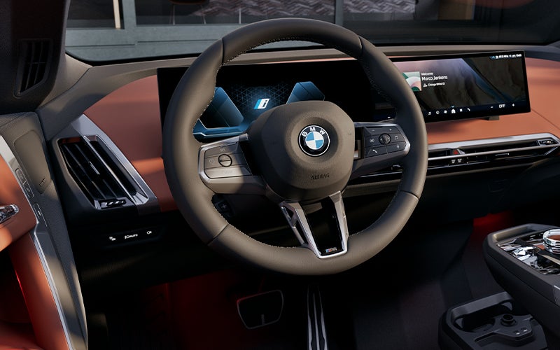 The BMW iX steering wheel. | BMW of Sterling in Sterling VA